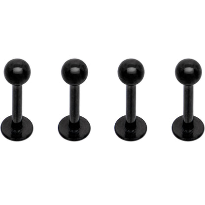 16G 5/16 Rainbow Black PVD Pack Set of 12 Labret Monroe