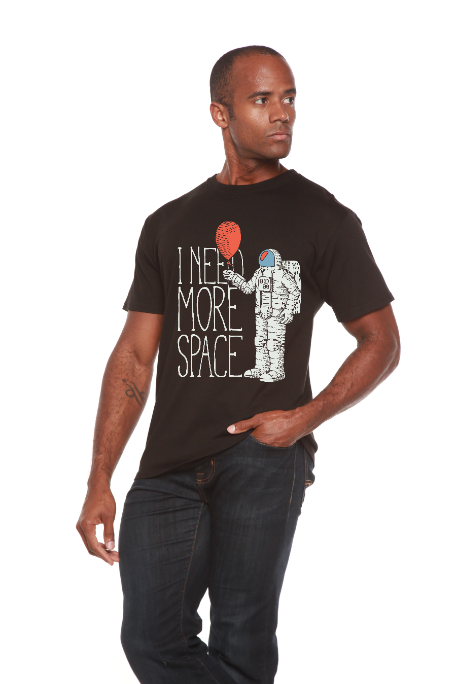 I need more space Men's Bamboo Graphic T-Shirt