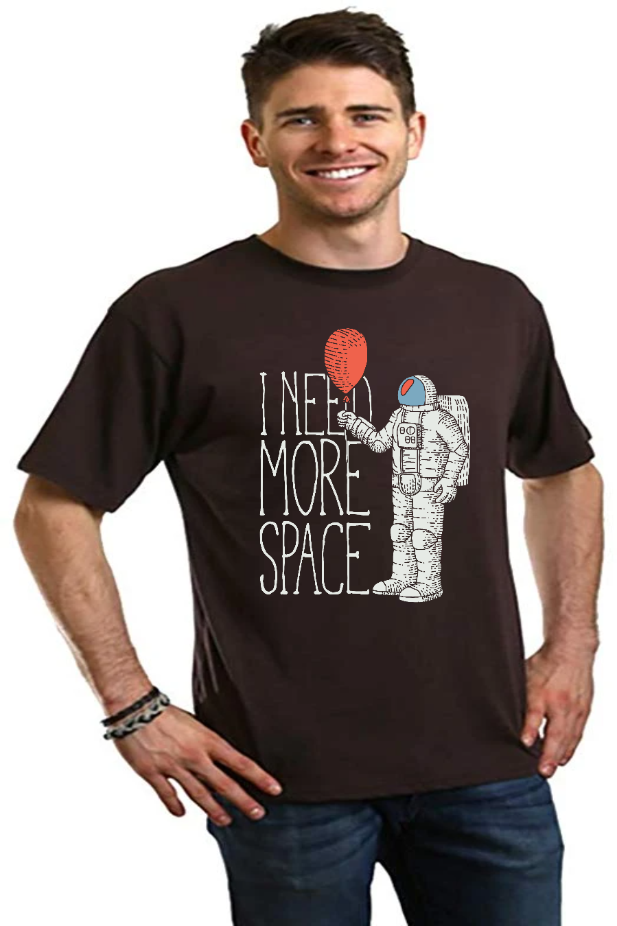 I need more space Men's Bamboo Graphic T-Shirt