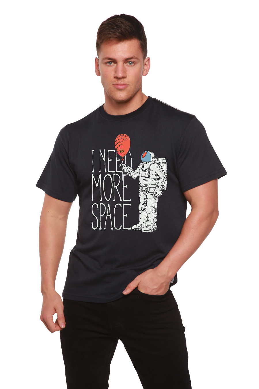 I need more space Men's Bamboo Graphic T-Shirt