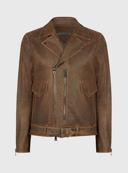 Handmade Belted Biker Jacket