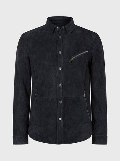 Handmade Suede Shirt Jacket