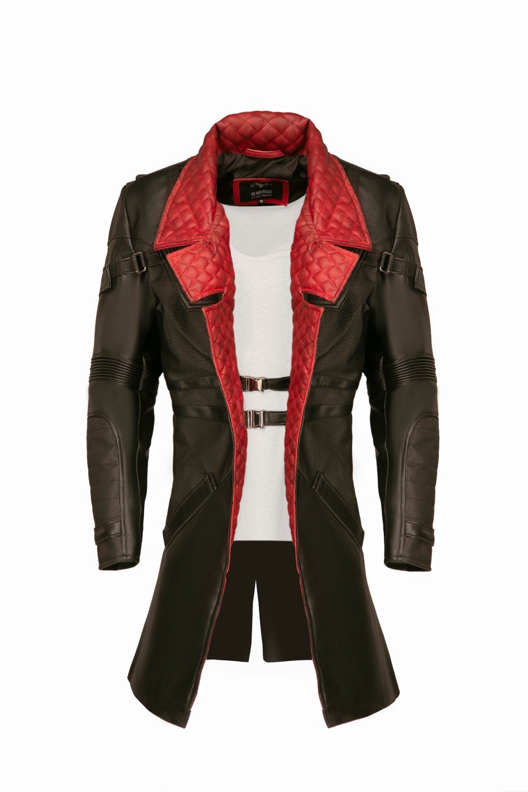 Phantom Liberty Solomon Reed Cosplay Costume Black Leather Coat,   Cosplay Idris Elba Inspired Handcrafted by Ox and Bulls