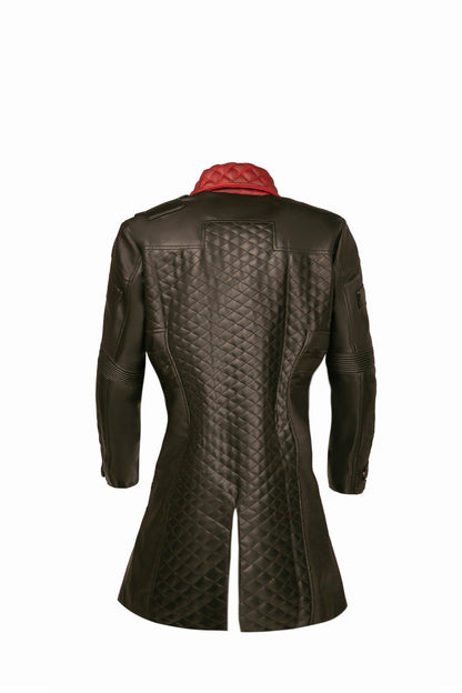Phantom Liberty Solomon Reed Cosplay Costume Black Leather Coat,   Cosplay Idris Elba Inspired Handcrafted by Ox and Bulls