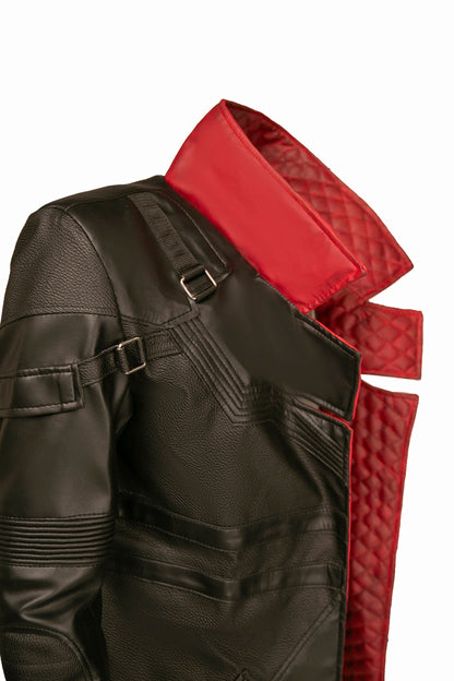 Phantom Liberty Solomon Reed Cosplay Costume Black Leather Coat,   Cosplay Idris Elba Inspired Handcrafted by Ox and Bulls