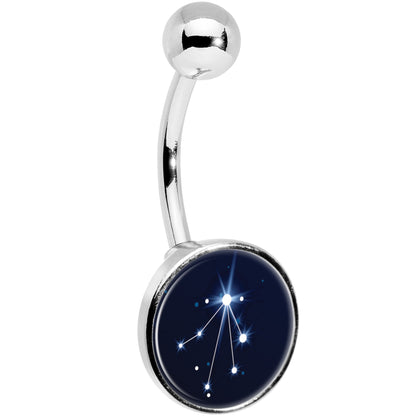 Zodiac Constellation Libra Belly Ring