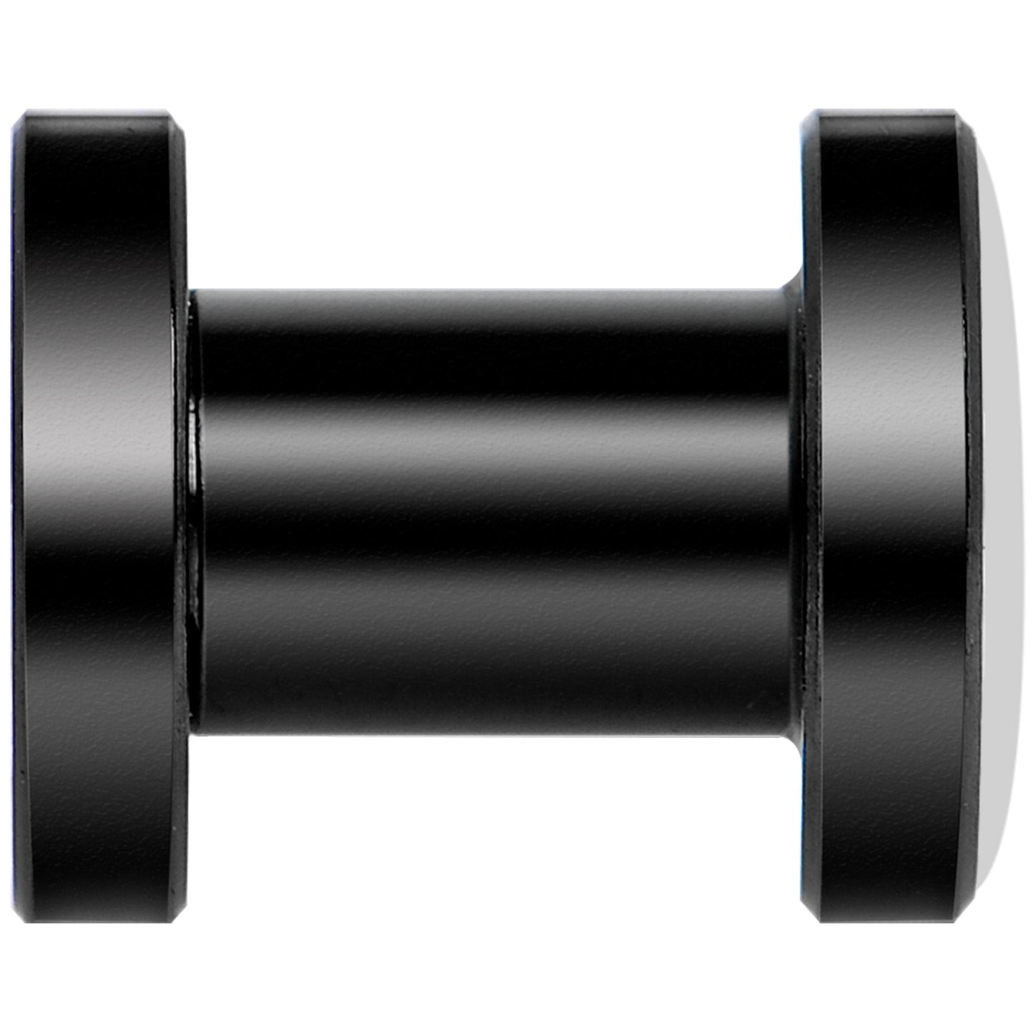 Man Woman Floral Silhouette Black Anodized Screw Fit Plug Set 4G