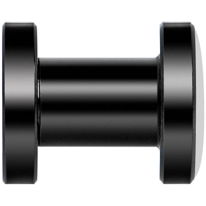 Man Woman Floral Silhouette Black Anodized Screw Fit Plug Set 4G