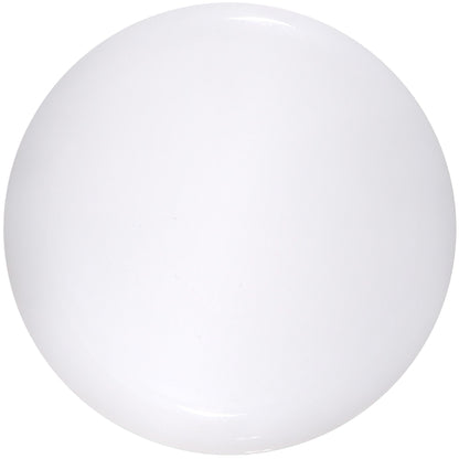 White UV Acrylic Saddle Plug Set 4mm to 25mm