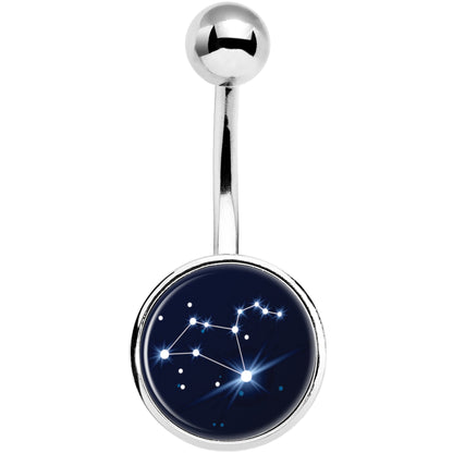 Zodiac Constellation Leo Belly Ring