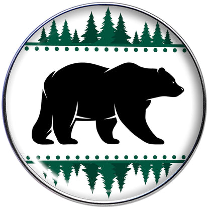 16G 1/4 Winter Polar Bear in Woods Tragus Cartilage Earring