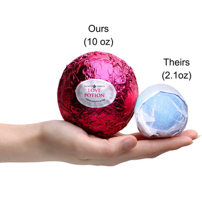 Love Potion Bath Bomb with Jewelry Ring Inside